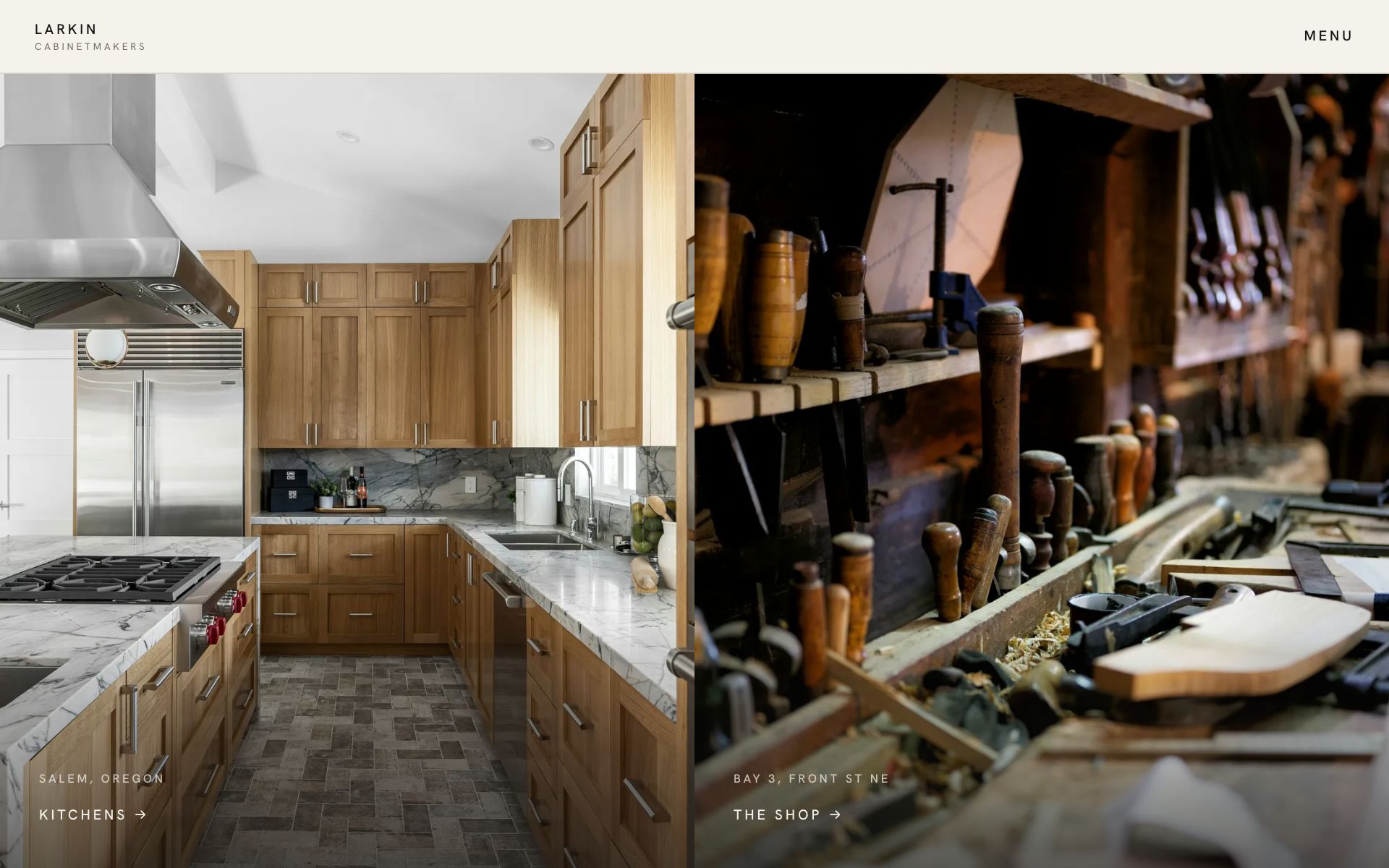 Larkin Cabinetmakers homepage